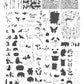 Playful Panda (CjS-216) Steel Nail Art Layered Stamping Plate