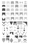French Mani Mini (CjS-224) Steel Nail Art Stamping Plate