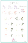 Field of Flowers (CjS-237) Steel Nail Art Stamping Plate