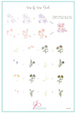 Field of Flowers (CjS-237) Steel Nail Art Layered Stamping Plate