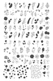 Field of Flowers (CjS-237) Steel Nail Art Stamping Plate