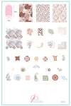 Funky Floral (CjS-241) Steel Nail Art Stamping Plate