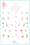 Summer Rose (CjS-242) Steel Nail Art Stamping Plate