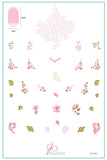 Summer Rose (CjS-242) Steel Nail Art Stamping Plate