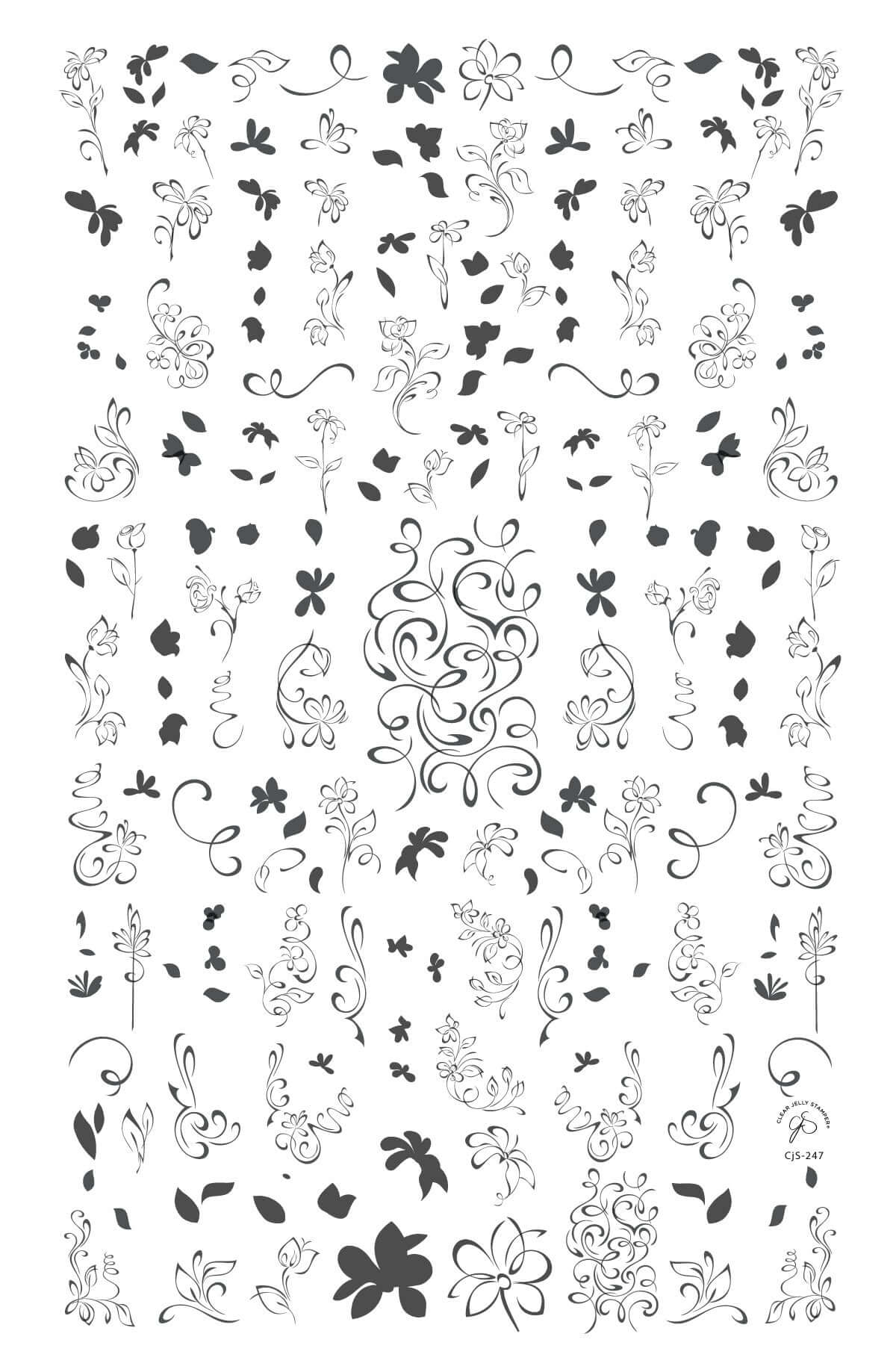 layered-nail-art-stamping-plate-with-designs-of-flowers-swirls