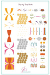 Hippie Revival (CjS-252) Steel Nail Art Stamping Plate