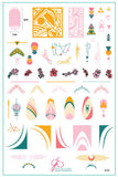 Geo-mazing (CjS-253) Steel Nail Art Stamping Plate