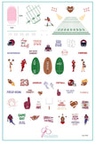 The Big Game (CjS-259) Steel Nail Art Stamping Plate