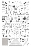 The Big Game (CjS-259) Steel Nail Art Stamping Plate