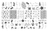 Flirty & Fierce (CjS-260) Steel Nail Art Stamping Plate