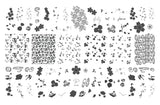 Flirty & Fierce (CjS-260) Steel Nail Art Stamping Plate
