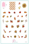 Harvest Bouquet (CjS-267) Steel Nail Art Stamping Plate