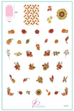 Harvest Bouquet (CjS-267) Steel Nail Art Stamping Plate