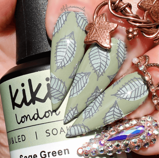 manicure-wiht-full-coverage-nail-art-designs-of-leaves