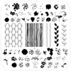 Floral Blossom - Four (CjS-282) Steel Nail Art Layered Stamping Plate