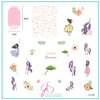 Unicorn Princess (CjS-300) Steel Nail Art Stamping Plate
