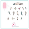 Birds of a Feather (CjS-31) - Steel Nail Art Stamping Plate 6x6 Clear Jelly Stamper Plate 