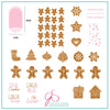 Mmm...Cookies! (CjS C-36) Steel Nail Art Stamping Plate 8 x 8 Clear Jelly Stamper Plate 