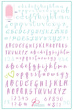 Alphabet Brush (CjS-40) - Steel Nail Art Stamping Plate 14 x 9 Clear Jelly Stamper Plate 