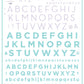 Alphabet Modern (CjS-42) - Steel Nail Art Stamping Plate 14 x 9 Clear Jelly Stamper 