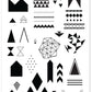 Tri-Angular (CjS-76) Steel Nail Art Stamping Plate 14 x 9 Clear Jelly Stamper 