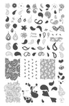 Paisley Princess (CjS-99) Steel Nail Art Stamping Plate
