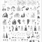 The Nativity (CjS C-20) Steel Nail Art Stamping Plate 14 x 9 Clear Jelly Stamper 