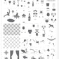 Nutcracker Christmas (CjS C-22) Steel Nail Art Stamping Plate 14 x 9 Clear Jelly Stamper 