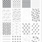 Pretty Paper - Retro (CjS C-23) Steel Nail Art Stamping Plate 14 x 9 Clear Jelly Stamper 
