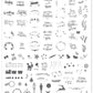Christmas Express (CjS C-29) Steel Nail Art Stamping Plate 14 x 9 Clear Jelly Stamper 