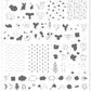 Merry ChrisMouse (CjS C-38) Steel Nail Art Stamping Plate 14 x 9 Clear Jelly Stamper 