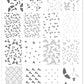 Holly Jolly (CjSC-45) Steel Nail Art Stamping Plate 14 x 9 Clear Jelly Stamper 