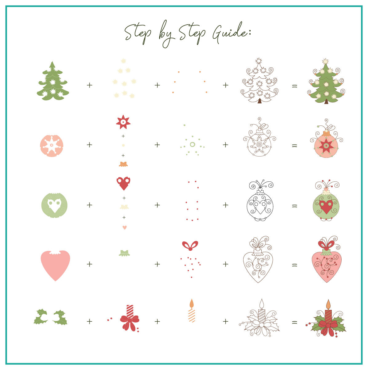 Ornate Ornaments (CjSC-73) Steel Nail Art Stamping Plate