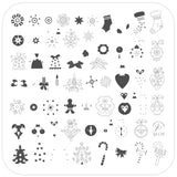 Ornate Ornaments (CjSC-73) Steel Nail Art Stamping Plate