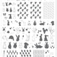 Honey Bunny (CjS H-33) Steel Stamping Plate 14 x 9 Clear Jelly Stamper 