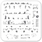 Let's Get Spooky! (CjSH-41) Steel Stamping Plate 6x6 Clear Jelly Stamper 