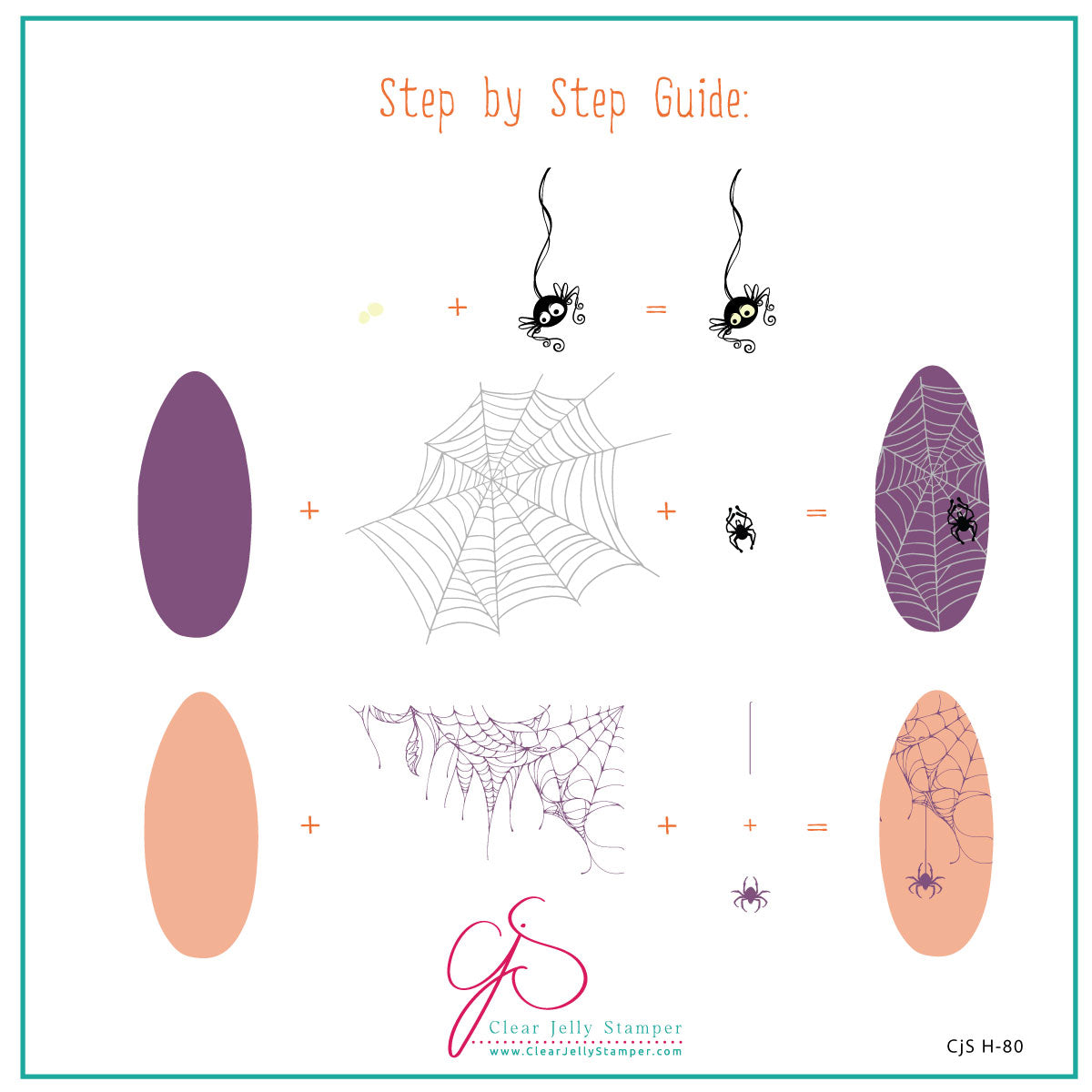 Creepy Crawly (CjS-H-80) Steel Nail Art Layered Stamping Plate