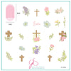 Easter Floral (CjSH-88) Steel Nail Art Layered Stamping Plate