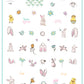 Bunny & Friends (CjSH-89) Steel Nail Art Layered Stamping Plate