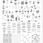 Crazy Plant Lady (CjSLC-07) Steel Nail Art Stamping Plate 14 x 9 Clear Jelly Stamper 