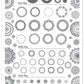 Myriad of Mandalas (CjSLC-18) - Steel Stamping Plate 14 x 9 Clear Jelly Stamper 