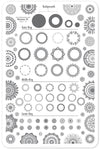 Myriad of Mandalas (CjSLC-18) - Steel Stamping Plate 14 x 9 Clear Jelly Stamper 