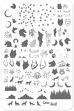 Lone Wolf (CjS LC-50) Steel Stamping Plate 14 x 9 Clear Jelly Stamper 