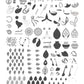 Namaste - India (CjSLC-76) Steel Nail Art Stamping Plate