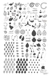 Namaste - India (CjSLC-76) Steel Nail Art Stamping Plate