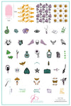 Spell Yeah (CjSLC-84) Steel Nail Art Stamping Plate
