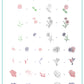 Flora (CjSLC-87) Steel Nail Art Stamping Plate