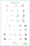 Flora (CjSLC-87) Steel Nail Art Stamping Plate