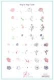 Flora (CjSLC-87) Steel Nail Art Stamping Plate