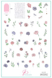 Flora (CjSLC-87) Steel Nail Art Stamping Plate